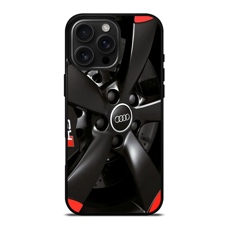 AUDI CAR LOGO RIM EMBLEM iPhone 16 Pro Max Case Cover