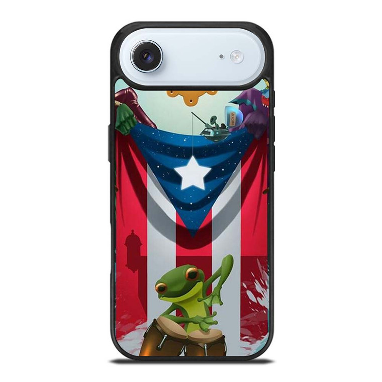 PUERTO RICO FROG FLAG iPhone Air Case Cover PUERTO RICO FROG FLAG iPhone Air Case Cover