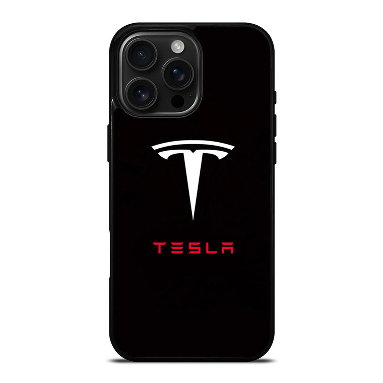 TESLA MOTORS LOGO 2 iPhone 16 Pro Max Case Cover