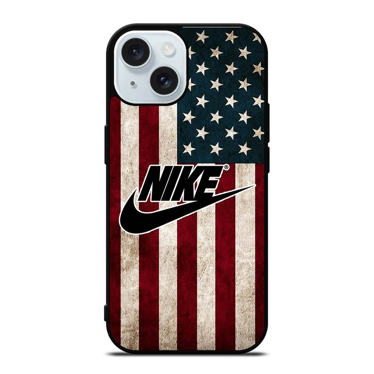 AMERICAN FLAG NIKE iPhone 15 Case Cover AMERICAN FLAG NIKE iPhone 15 Case Cover