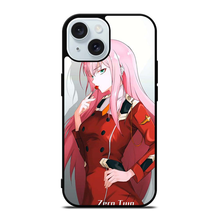 ANIME ZERO TWO DARLING IN THE FRANXX iPhone 15 Case Cover ANIME ZERO TWO DARLING IN THE FRANXX iPhone 15 Case Cover