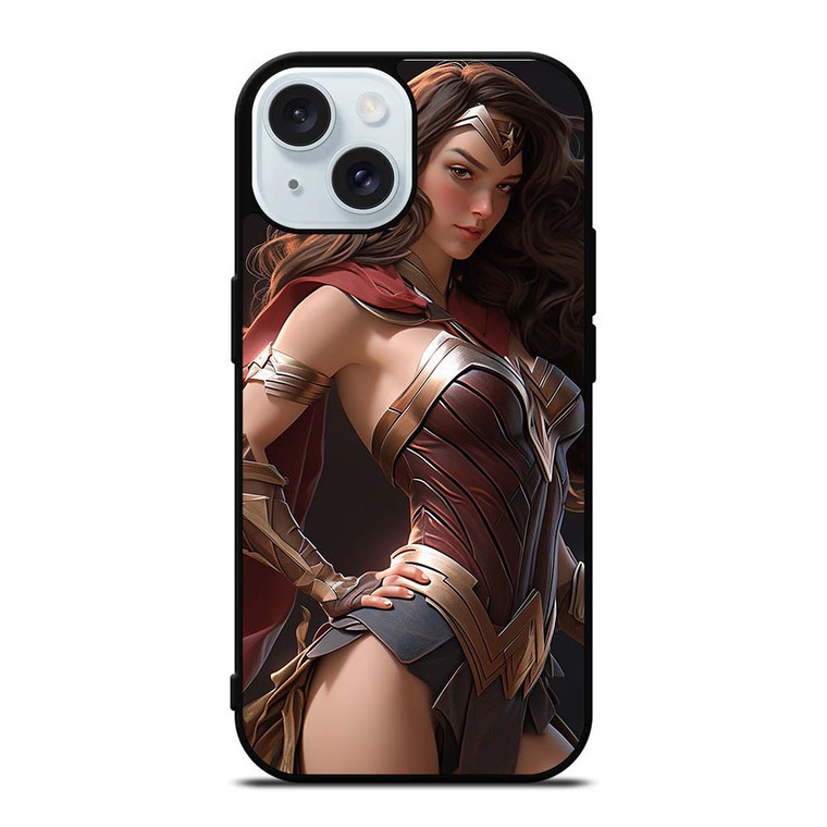 BEAUTIFUL WONDER WOMAN DC COMIC SUPERHERO iPhone 15 Case Cover BEAUTIFUL WONDER WOMAN DC COMIC SUPERHERO iPhone 15 Case Cover