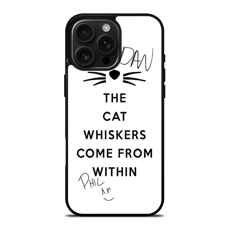 THE WHISKERS DAN AND PHIL iPhone 16 Pro Max Case Cover