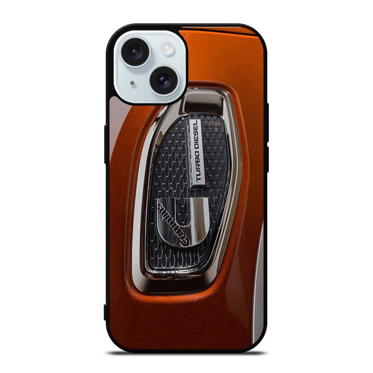CUMMINS TURBO DIESEL EMBLEM iPhone 15 Case Cover CUMMINS TURBO DIESEL EMBLEM iPhone 15 Case Cover