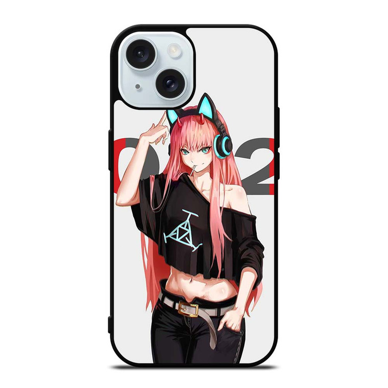 DARLING IN THE FRANXX ZERO TWO ANIME iPhone 15 Case Cover DARLING IN THE FRANXX ZERO TWO ANIME iPhone 15 Case Cover