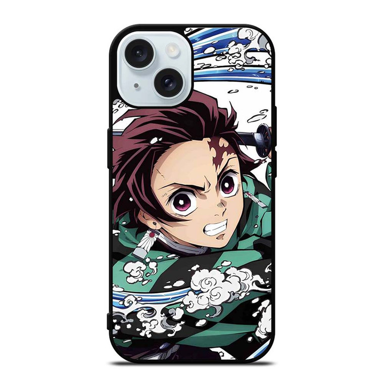 DEMON SLAYER KIMETSU NO YAIBA TANJIRO KAMADO WATER iPhone 15 Case Cover