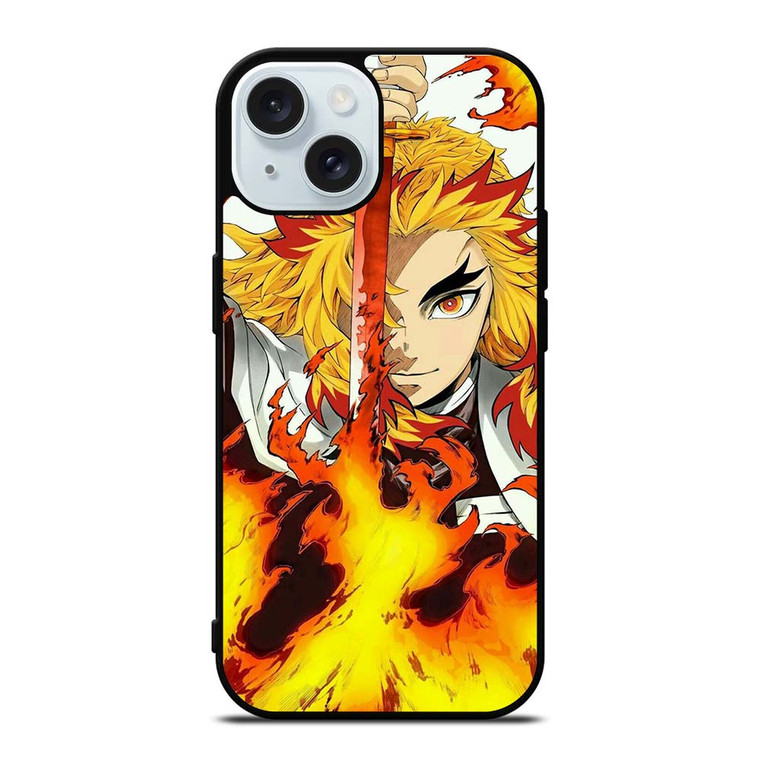DEMON SLAYER RENGOKU ANIME iPhone 15 Case Cover DEMON SLAYER RENGOKU ANIME iPhone 15 Case Cover