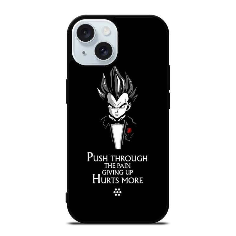 DRAGON BALL QUOTE VEGETA iPhone 15 Case Cover DRAGON BALL QUOTE VEGETA iPhone 15 Case Cover