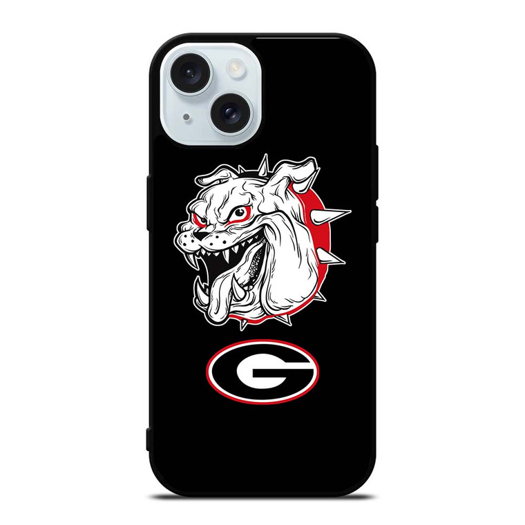 GEORGIA BULLDOGS UGA iPhone 15 Case Cover GEORGIA BULLDOGS UGA iPhone 15 Case Cover