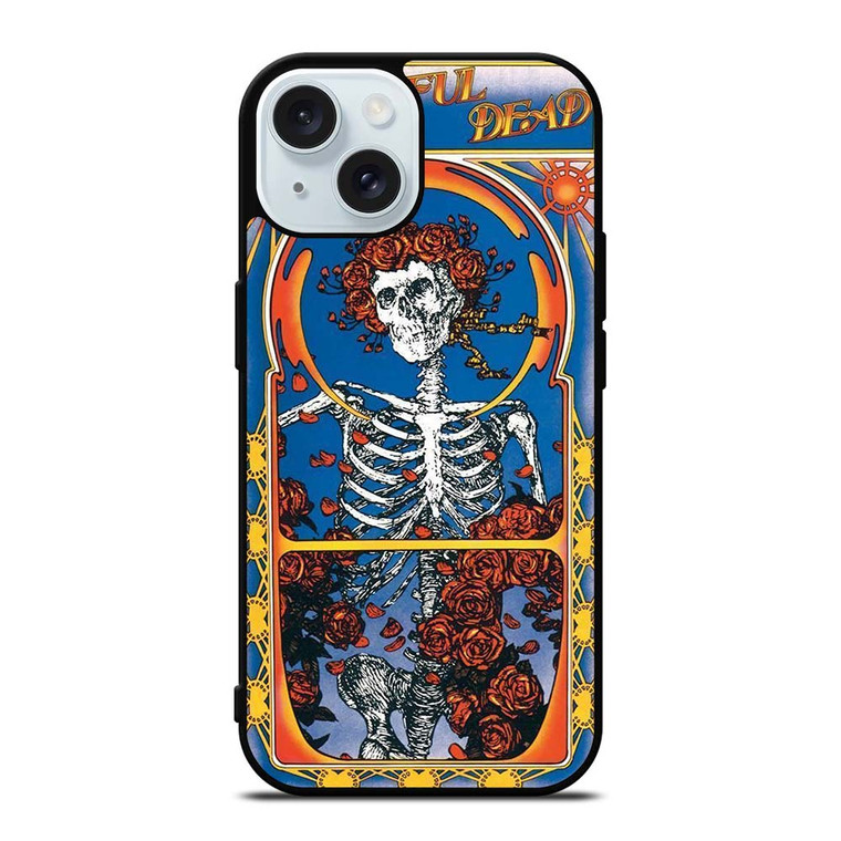 GRATEFUL DEAD SKULL AND ROSE 3 iPhone 15 Case Cover GRATEFUL DEAD SKULL AND ROSE 3 iPhone 15 Case Cover