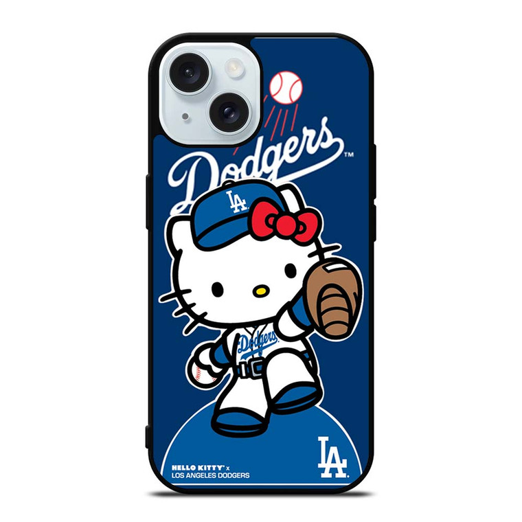 HELLO KITTY LA DODGERS iPhone 15 Case Cover