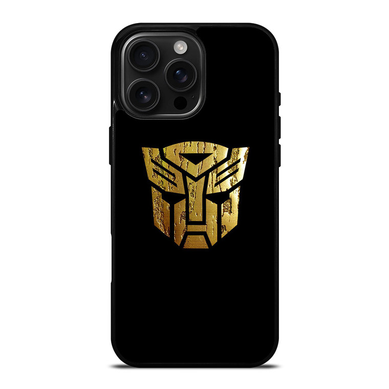 TRANSFORMERS AUTOBOT LOGO GOLD iPhone 16 Pro Max Case Cover