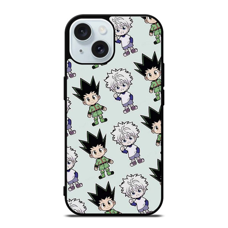 HUNTER X HUNTER GON AND KILLUA KAWAII iPhone 15 Case Cover HUNTER X HUNTER GON AND KILLUA KAWAII iPhone 15 Case Cover