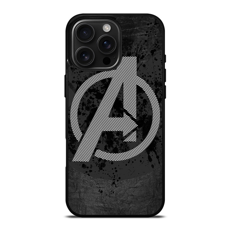 AVENGERS LOGO GRAY iPhone 16 Pro Max Case Cover