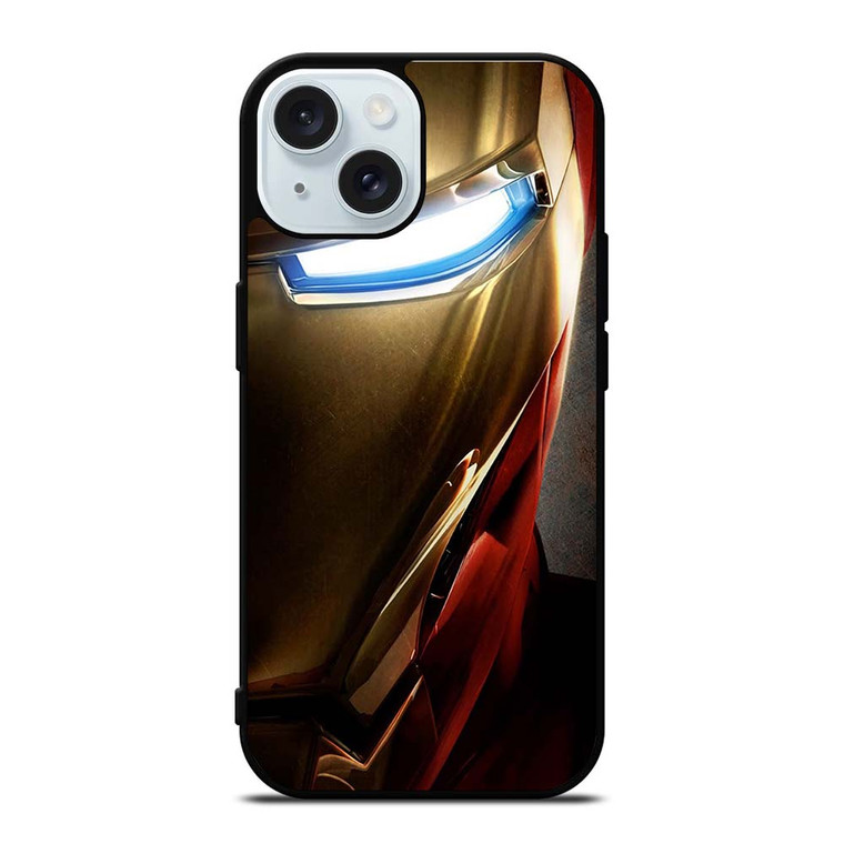 IRON MAN FACE iPhone 15 Case Cover IRON MAN FACE iPhone 15 Case Cover