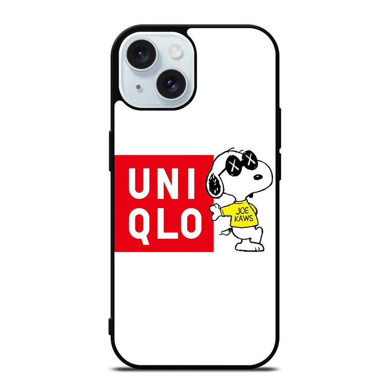 JOE KAWS UNIQLO LOGO iPhone 15 Case Cover