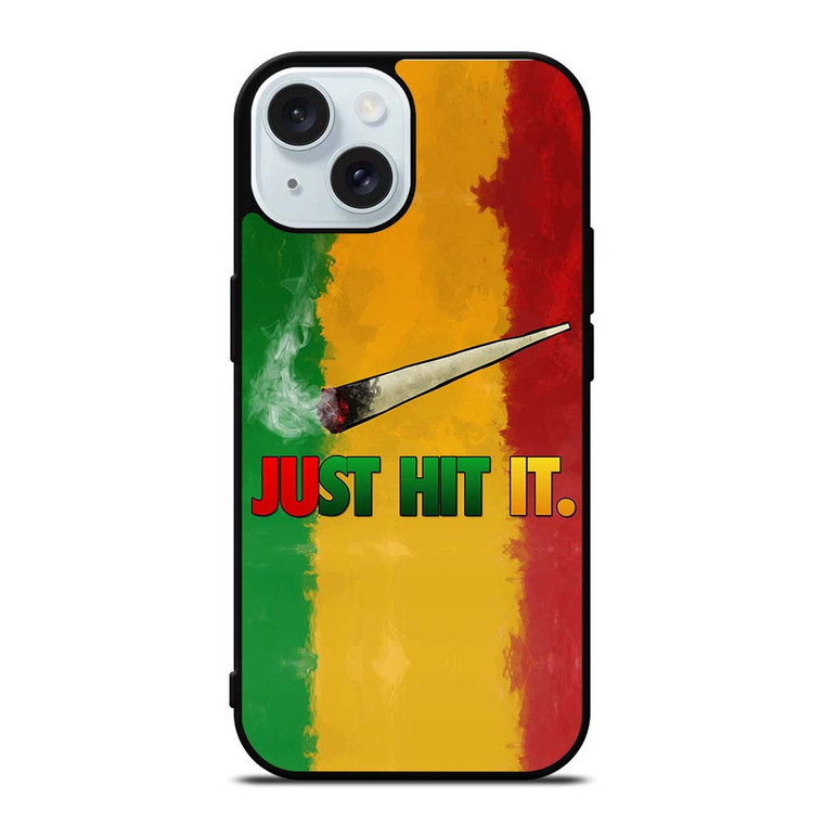JUST HIT IT iPhone 15 Case Cover JUST HIT IT iPhone 15 Case Cover