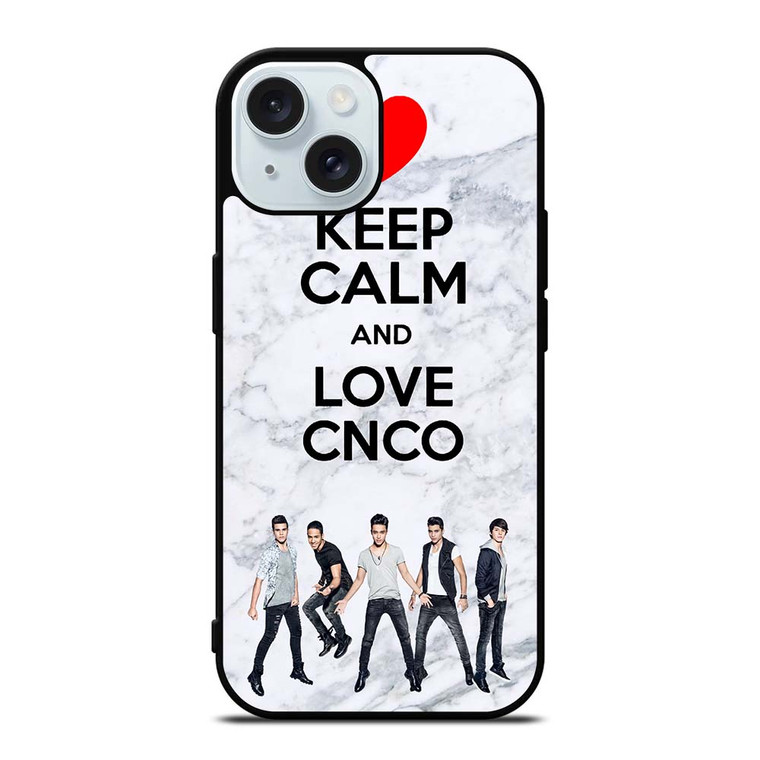 KEEP CALM AND LOVE CNCO MARBLE iPhone 15 Case Cover KEEP CALM AND LOVE CNCO MARBLE iPhone 15 Case Cover