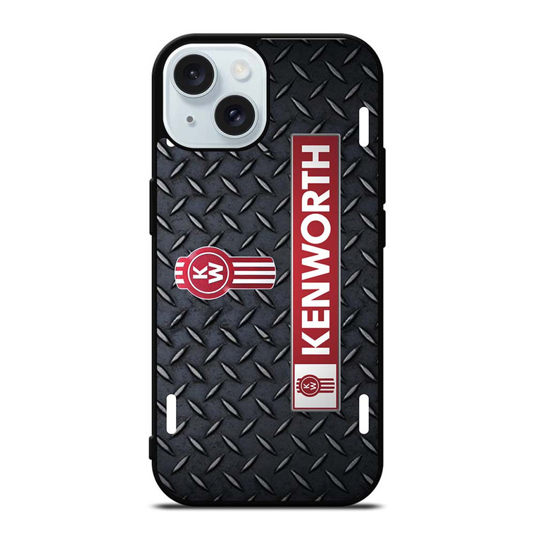 KENWORTH PLATE EMBLEM iPhone 15 Case Cover KENWORTH PLATE EMBLEM iPhone 15 Case Cover