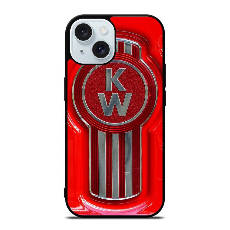 KENWORTH TRUCK LOGO RED iPhone 15 Case Cover KENWORTH TRUCK LOGO RED iPhone 15 Case Cover