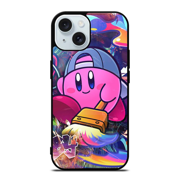 KIRBY CUTE CARTOON iPhone 15 Case Cover