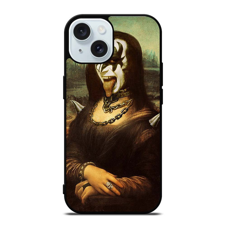 KISS MONALISA GENE SIMMONS iPhone 15 Case Cover KISS MONALISA GENE SIMMONS iPhone 15 Case Cover