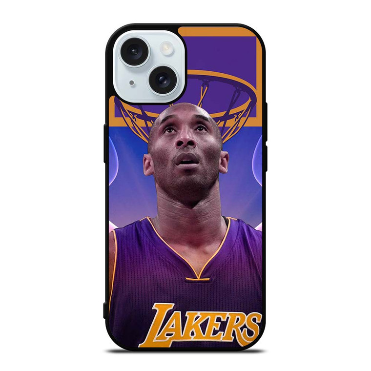 KOBE BRYANT LA LAKERS COOL ART iPhone 15 Case Cover KOBE BRYANT LA LAKERS COOL ART iPhone 15 Case Cover