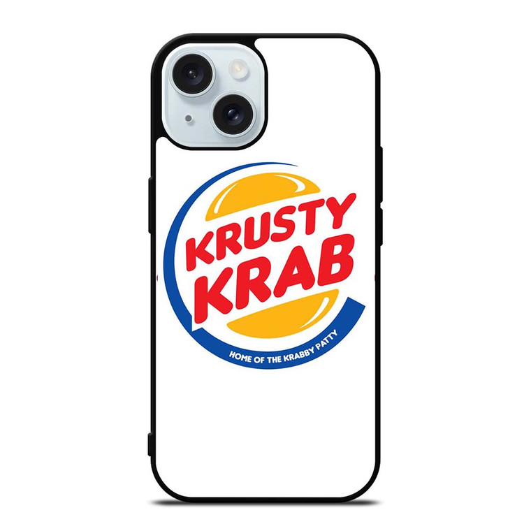 KRUSTY CRAB LOGO SPONGE BOB iPhone 15 Case Cover KRUSTY CRAB LOGO SPONGE BOB iPhone 15 Case Cover
