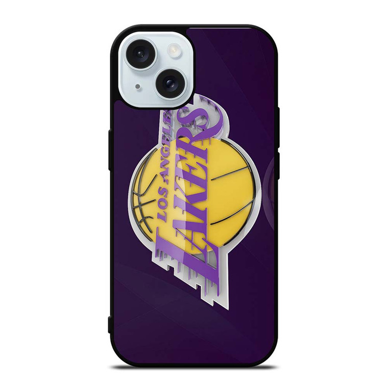 LA LAKERS iPhone 15 Case Cover LA LAKERS iPhone 15 Case Cover