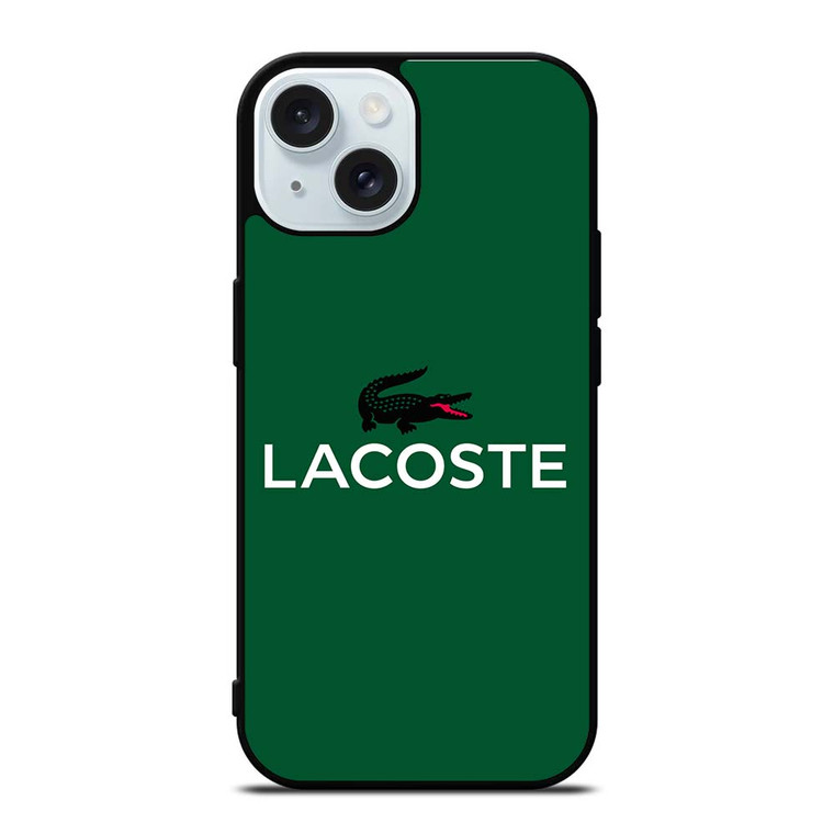 LACOSTE Logo iPhone 15 Case Cover