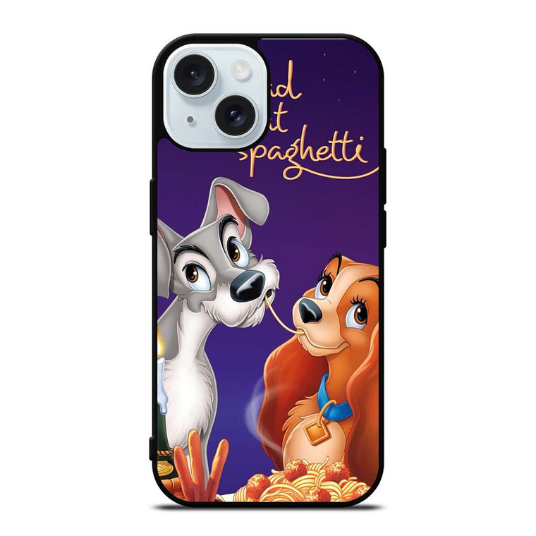 LADY AND THE TRAMP DISNEY SPAGHETTI iPhone 15 Case Cover