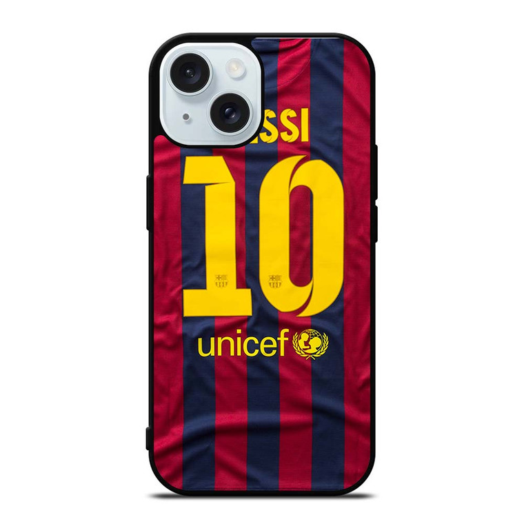 LIONEL MESSI 10 JERSEY BARCELONA iPhone 15 Case Cover