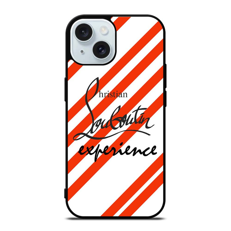 LOUBOUTIN STRIPE LOGO iPhone 15 Case Cover