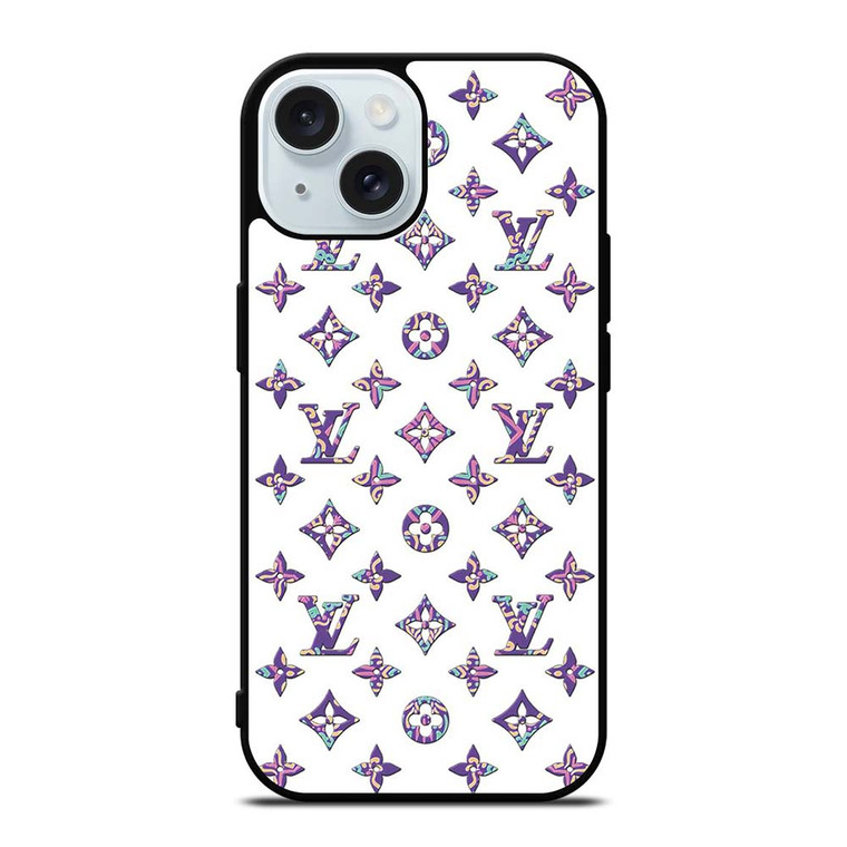 LOUIS VUITTON PATTERN LV LOGO ICON iPhone 15 Case Cover
