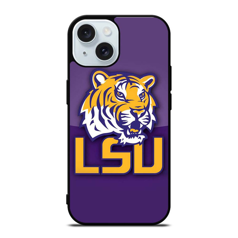 LSU TIGERS FOOTBALL LOGO iPhone 15 Case Cover