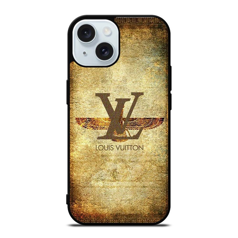 LV LOUIS VUITTON LOGO ICON GOLDEN EAGLE iPhone 15 Case Cover