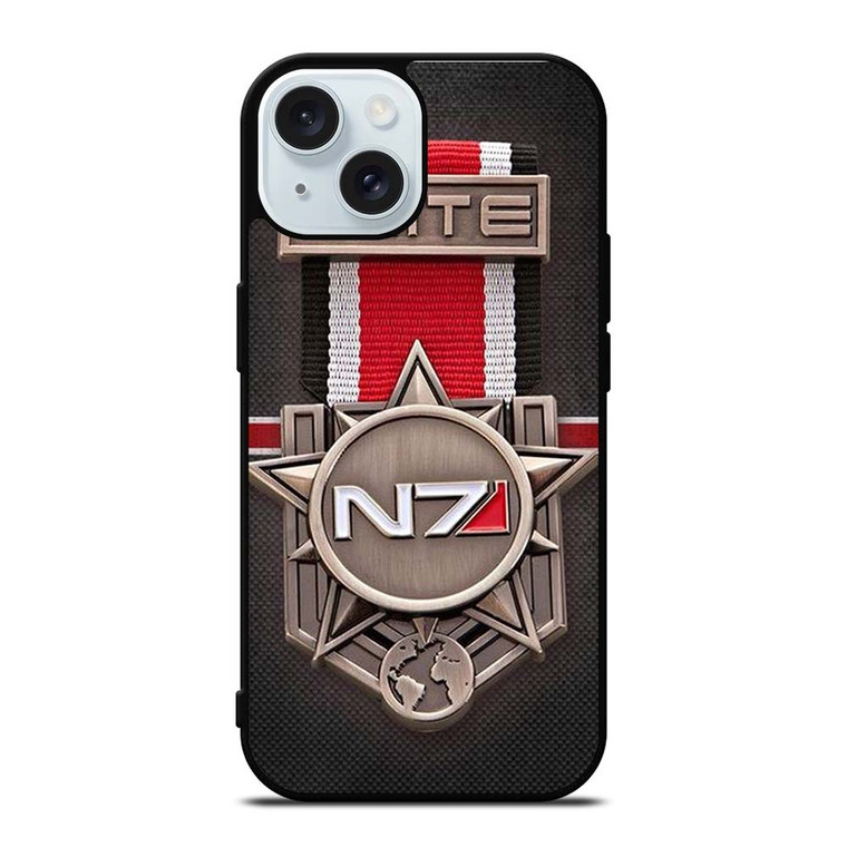 MASS EFFECT N7 MEDAL ELITE iPhone 15 Case Cover MASS EFFECT N7 MEDAL ELITE iPhone 15 Case Cover