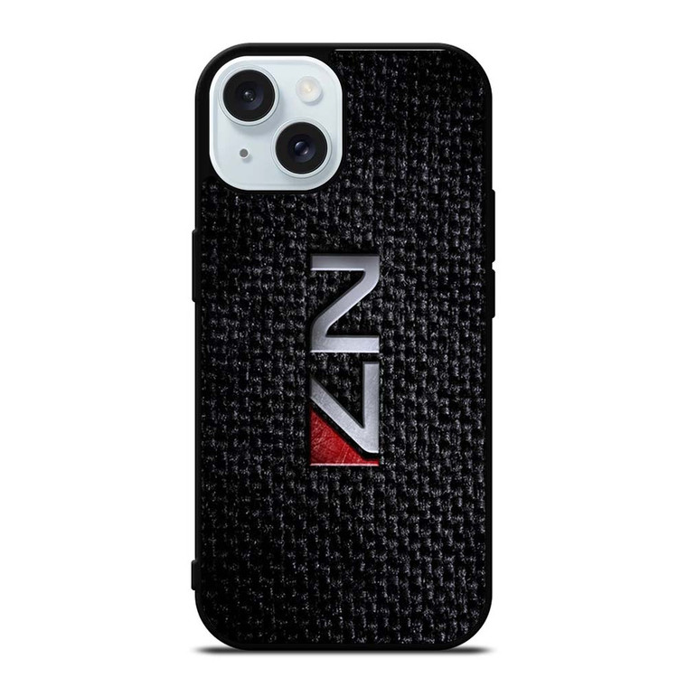 MASS EFFECT N7 METAL LOGO iPhone 15 Case Cover MASS EFFECT N7 METAL LOGO iPhone 15 Case Cover