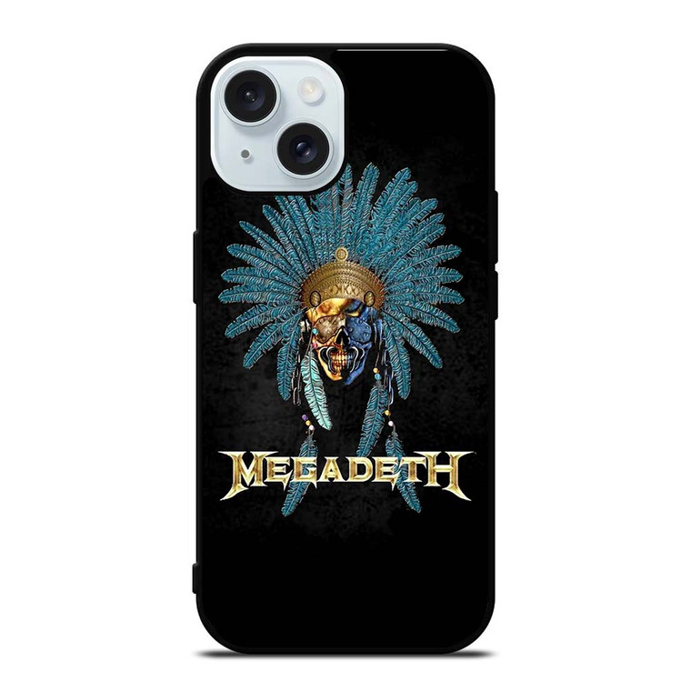MEGADETH INDIAN LOGO iPhone 15 Case Cover