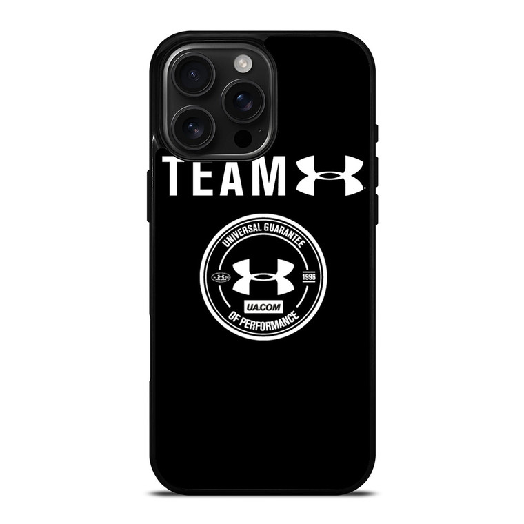 UNDER ARMOUR LOGO TEAM UNIVERSAL GUARANTEE iPhone 16 Pro Max Case Cover