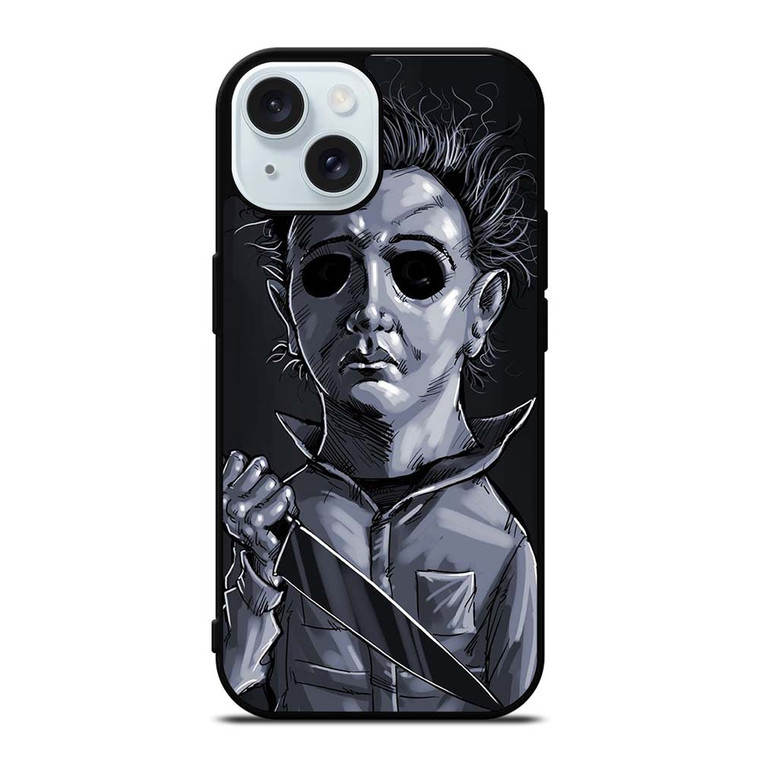MICHAEL MYERS HALLOWEEN ART iPhone 15 Case Cover