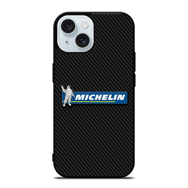 MICHELIN TIRE CARBON LOGO iPhone 15 Case Cover