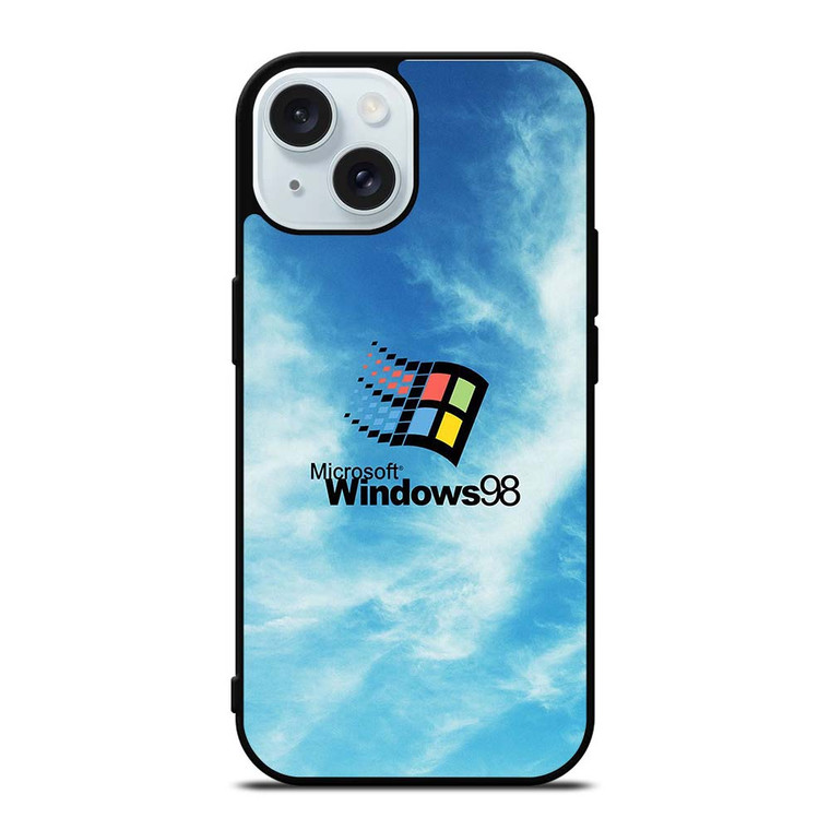 MICROSOFT WINDOWS 98 RETRO LOGO iPhone 15 Case Cover