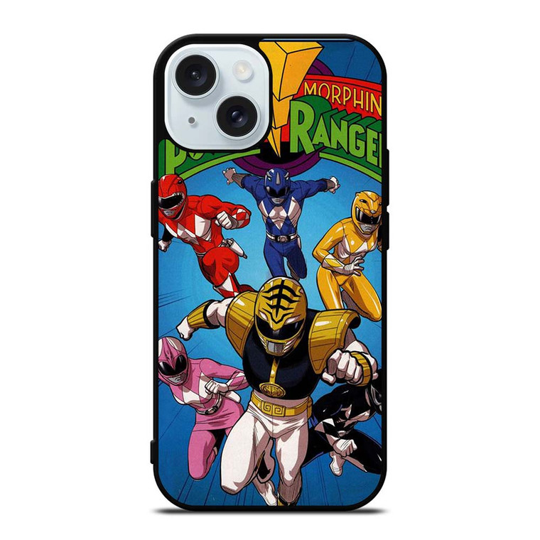 MIGHTY MORPHIN POWER RANGERS CARTOON iPhone 15 Case Cover