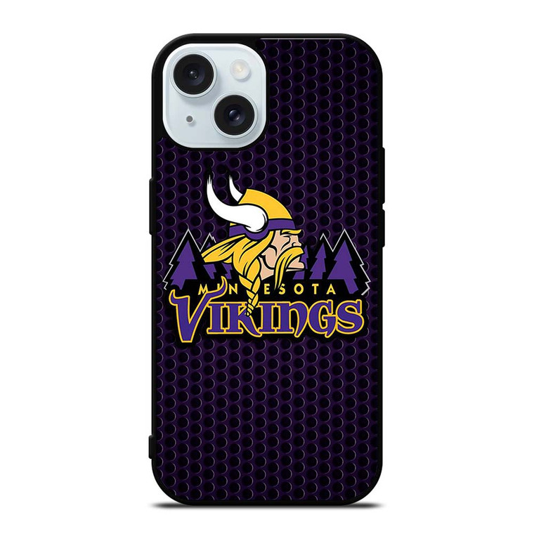 MINNESOTA VIKINGS NFL iPhone 15 Case Cover MINNESOTA VIKINGS NFL iPhone 15 Case Cover