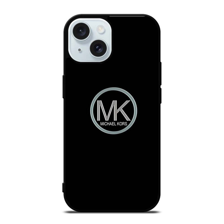 MK MICHAEL KORS LOGO SILVER ICON iPhone 15 Case Cover