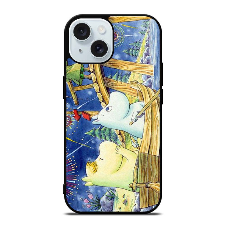 MOOMIN CARTOON LOVE iPhone 15 Case Cover MOOMIN CARTOON LOVE iPhone 15 Case Cover