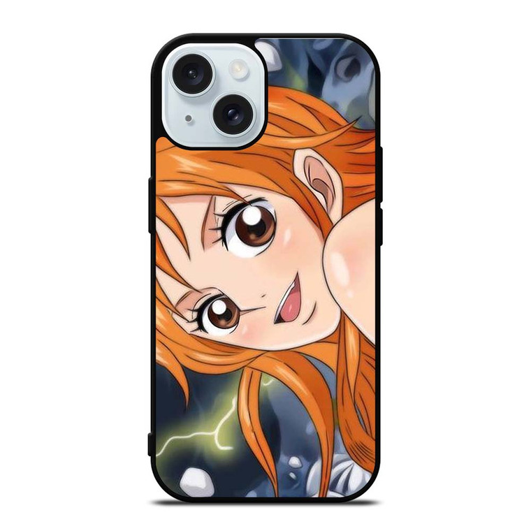 NAMI FACE ONE PIECE ANIME iPhone 15 Case Cover