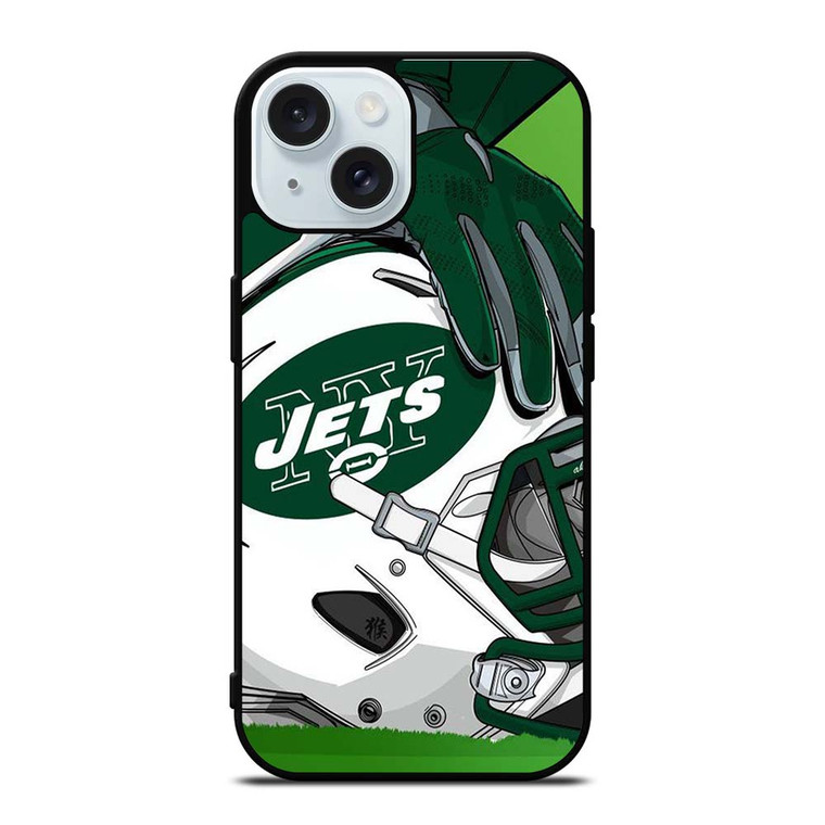 NEW YORK JETS HELMET LOGO iPhone 15 Case Cover