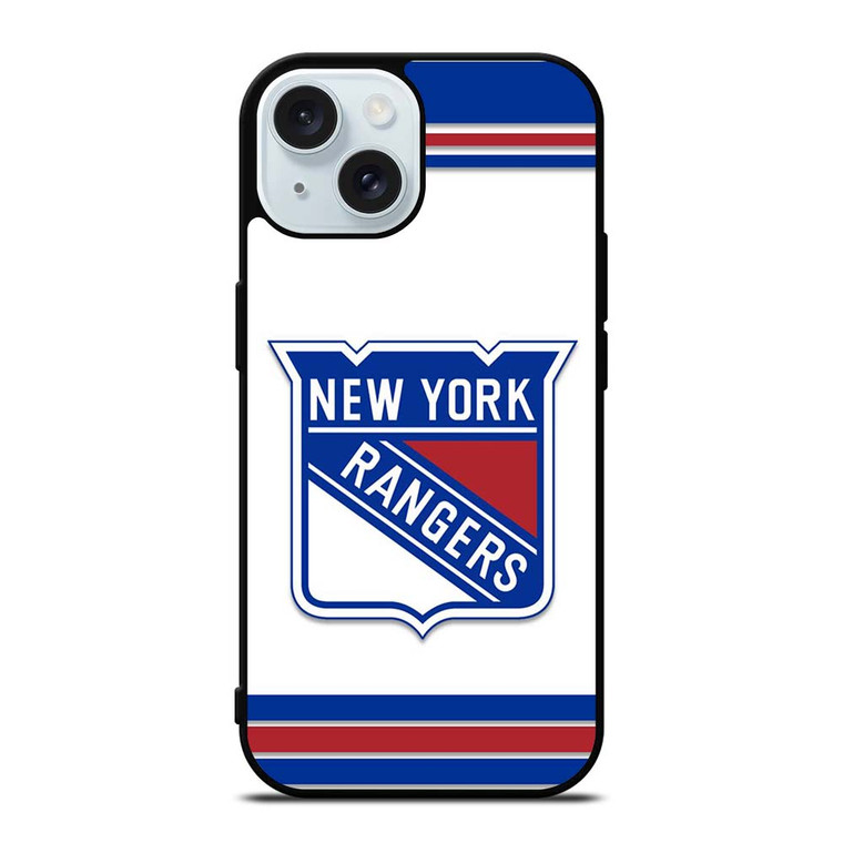 NEW YORK RANGERS ICON HOCKEY TEAM LOGO iPhone 15 Case Cover